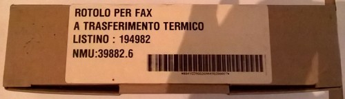 Rotolo per fax - , a